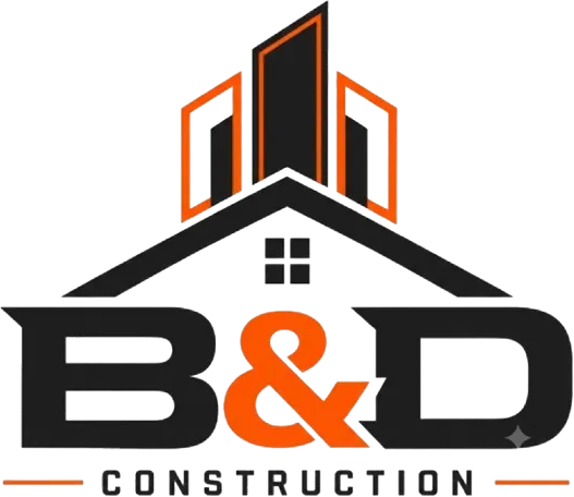 B&D Construction logo